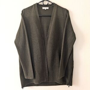 Society 8 Olive Green Oversized Comfy Cozy Cardigan sz M